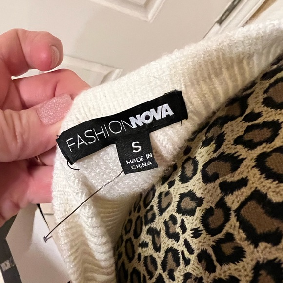 NWT Mona Colorblock Sweater Midi Dress Rust/Combo Size Small - Picture 5 of 9